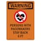 Signmission OSHA, Persons W/ Pacemakers, 14in X 10in Rigid Plastic, 10" W, 14" L, Portrait, OS-WS-P-1014-V-13406 OS-WS-P-1014-V-13406 - alternate 1